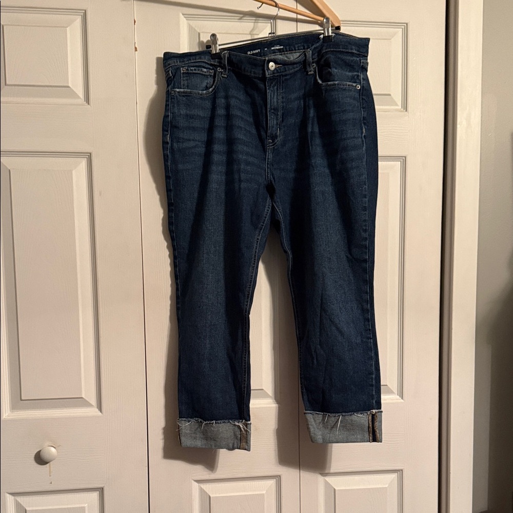 Old Navy Dark Blue Boyfriend Jeans